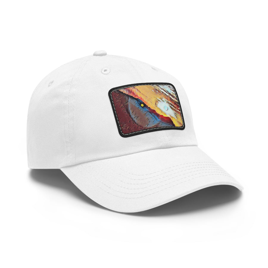 Dad Hat with Leather Patch (Rectangle)