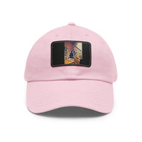 Dad Hat with Leather Patch (Rectangle)