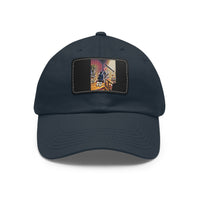 Dad Hat with Leather Patch (Rectangle)