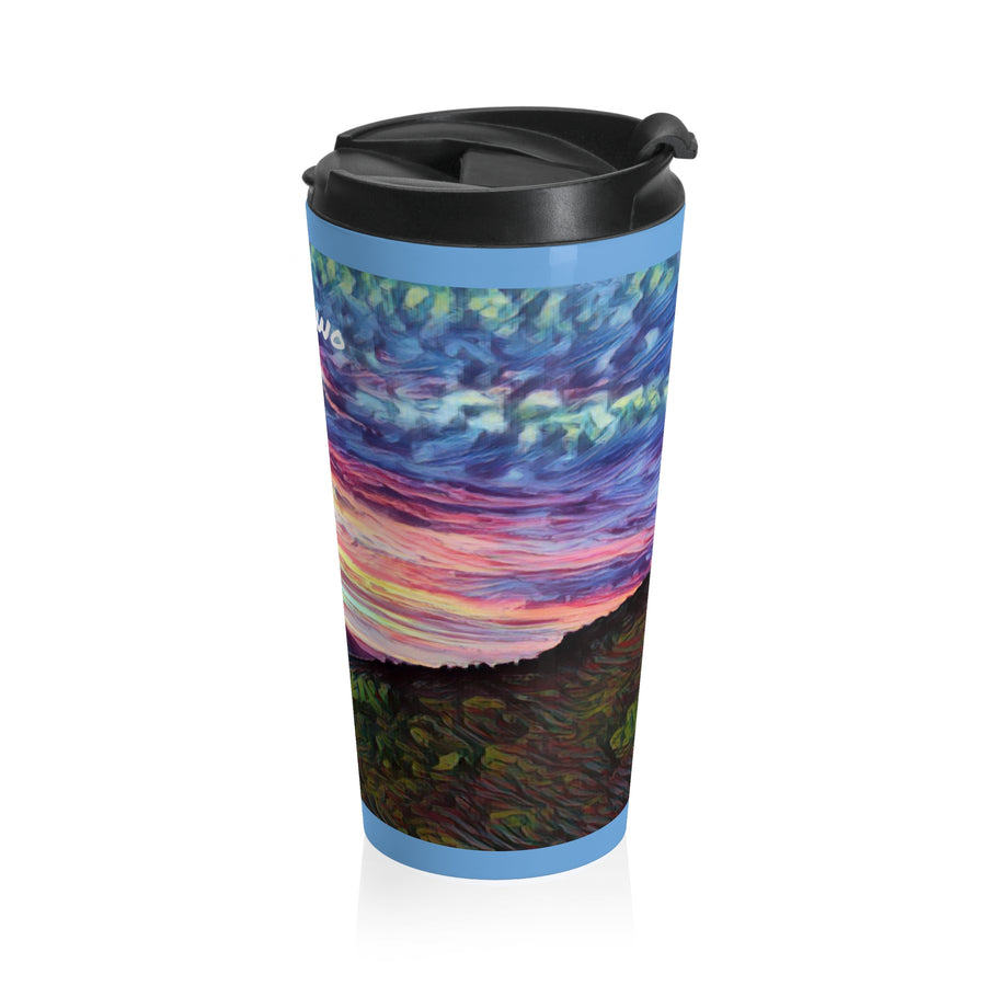 Stainless Steel Travel Mug / Cloudy Clouds