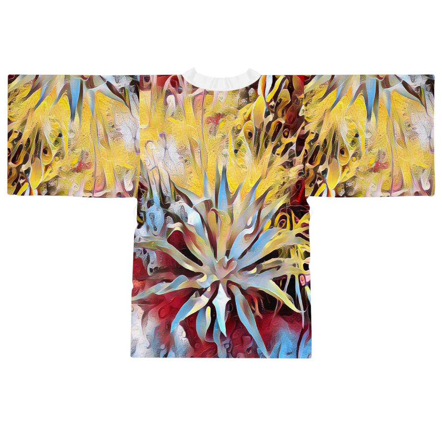 Long Sleeve Kimono Robe (AOP) /Thirsty Succulent