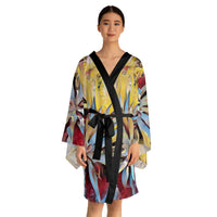 Long Sleeve Kimono Robe (AOP) /Thirsty Succulent