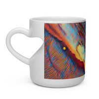 SUNSET BY THE SEA Heart Shape Mug