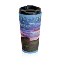 Stainless Steel Travel Mug / Cloudy Clouds