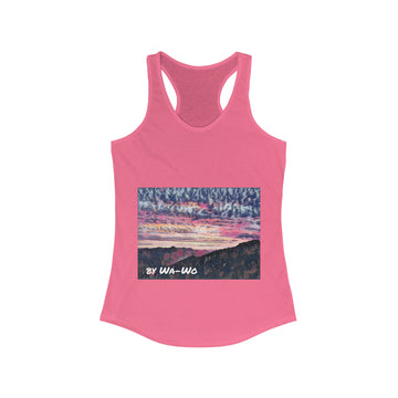 Women's Ideal Racerback Tank / Cloudy Clouds