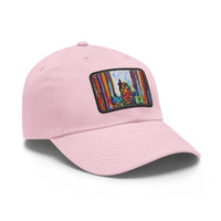 Dad Hat with Leather Patch (Rectangle)