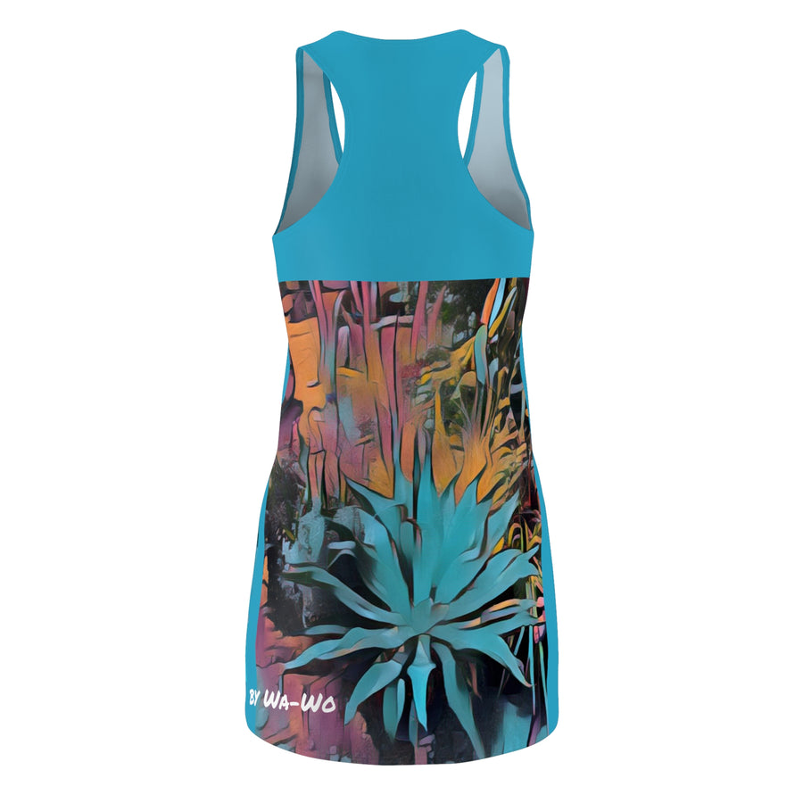 Women's Cut & Sew Racerback Dress (AOP) / Thirsty Succulents