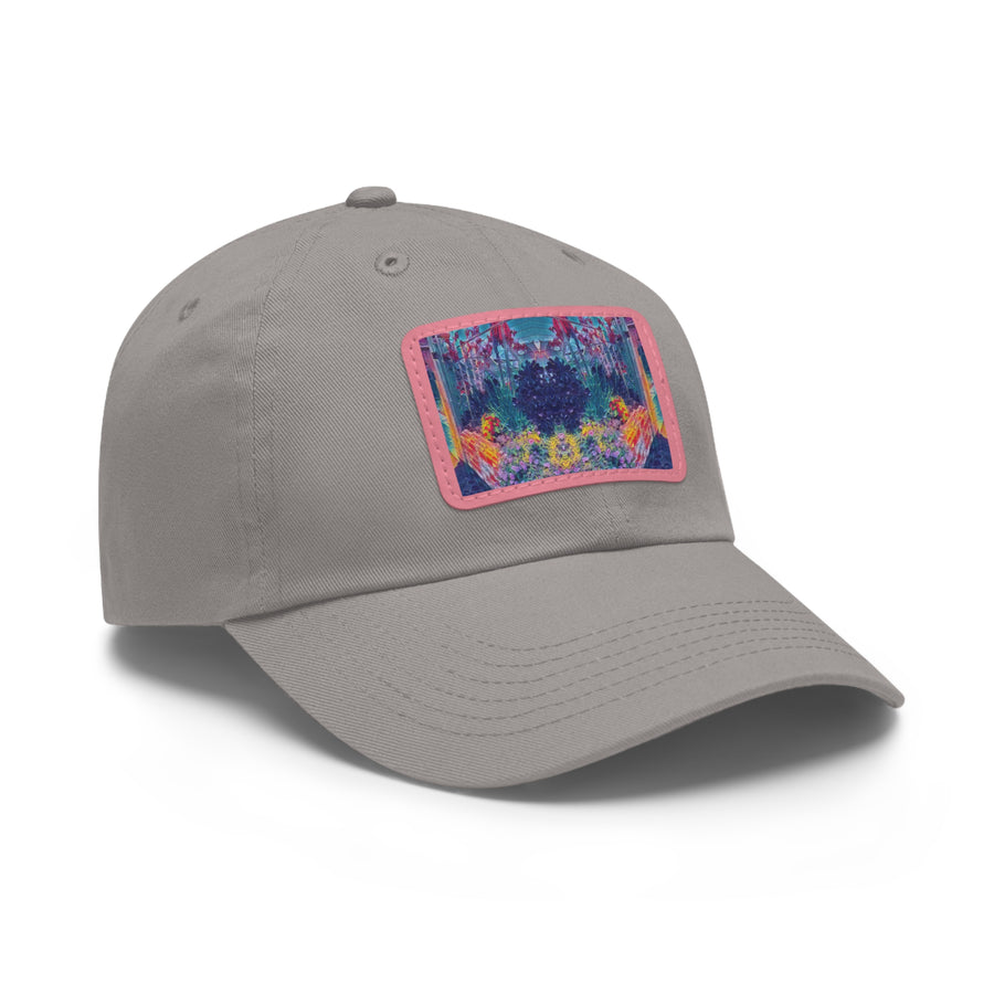 Dad Hat with Leather Patch (Rectangle)