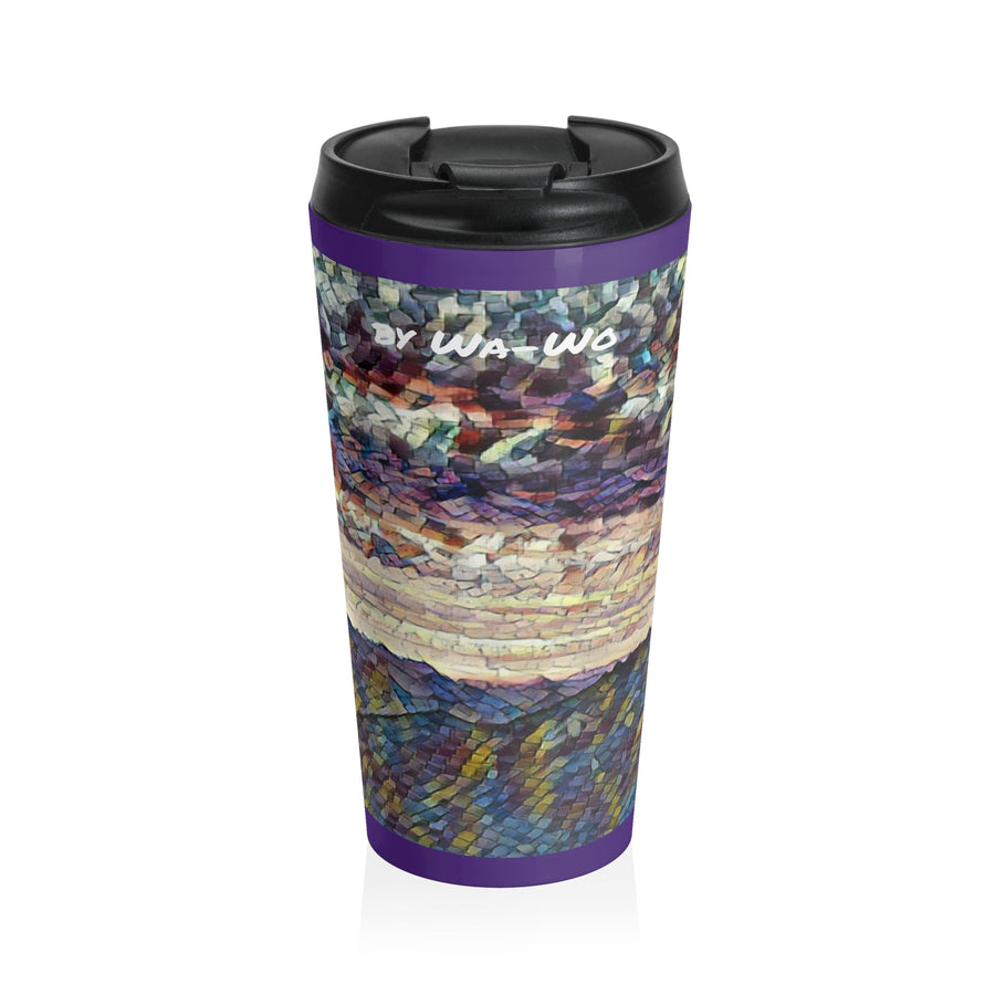 Stainless Steel Travel Mug /Cloudy Clouds