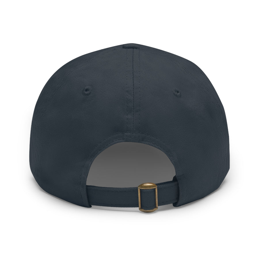 Dad Hat with Leather Patch (Rectangle)