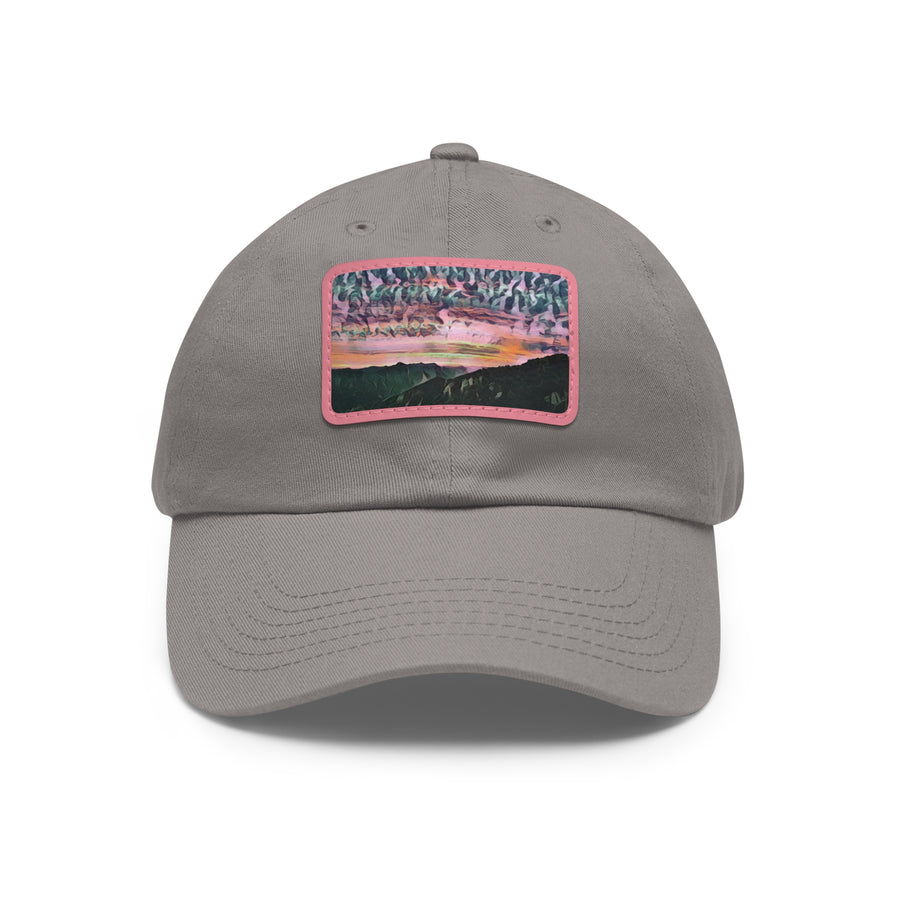 Dad Hat with Leather Patch (Rectangle)