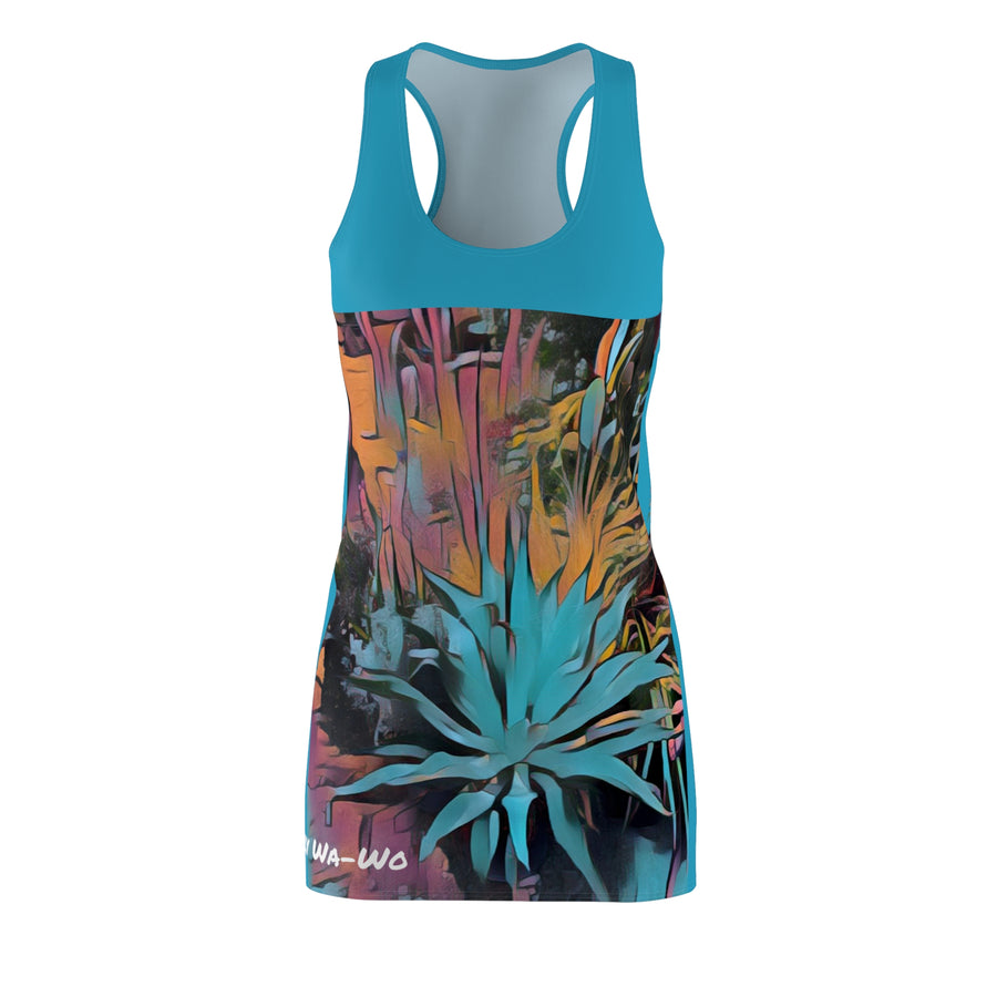 Women's Cut & Sew Racerback Dress (AOP) / Thirsty Succulents