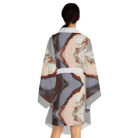 Long Sleeve Kimono Robe (AOP) / Sunset by the Sea