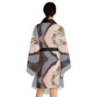 Long Sleeve Kimono Robe (AOP) / Sunset by the Sea