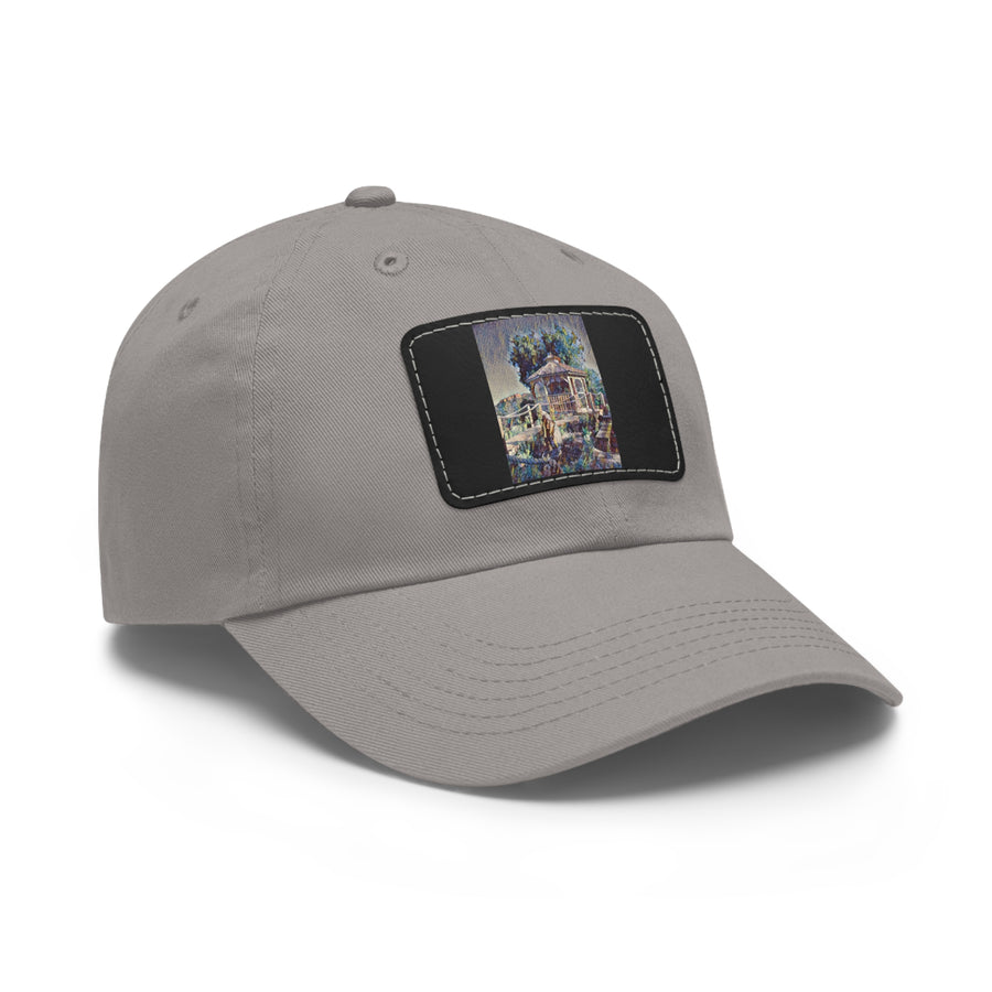 Dad Hat with Leather Patch (Rectangle)