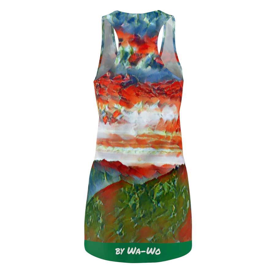 Women's Cut & Sew Racerback Dress (AOP) / Cloudy Clouds