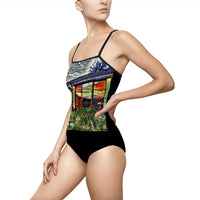 Women's One-piece Swimsuit (AOP) / Reflections on my Window