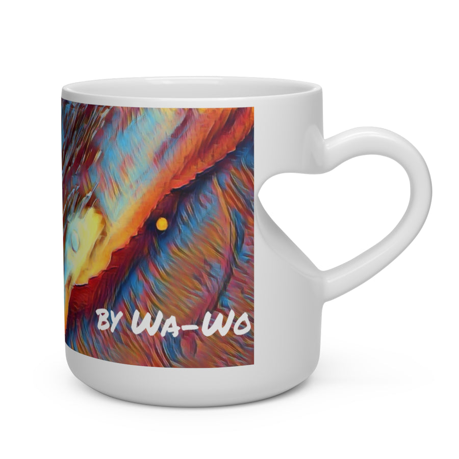 SUNSET BY THE SEA Heart Shape Mug