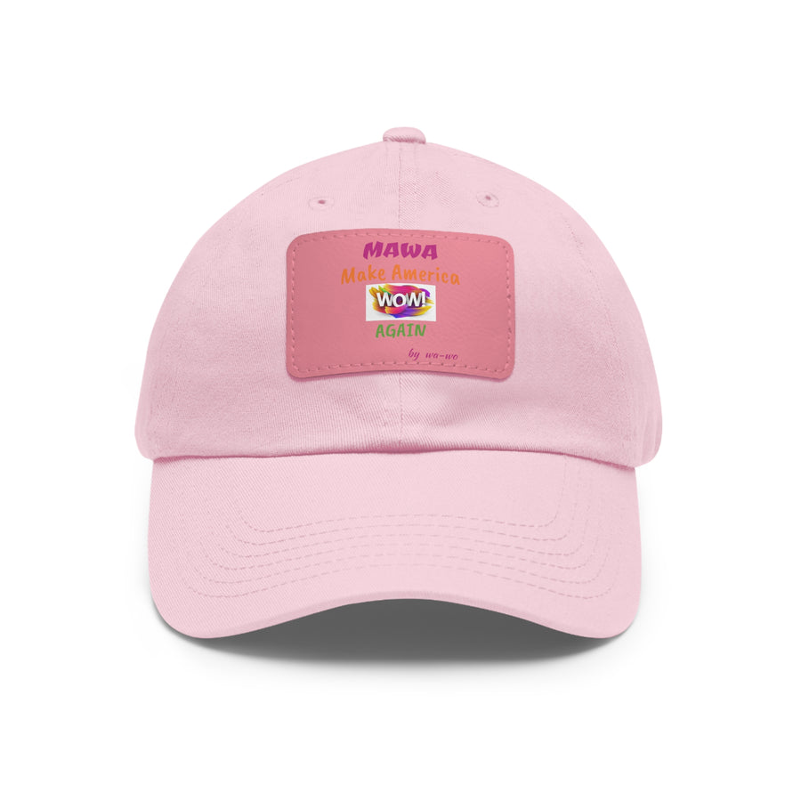 Dad Hat with Leather Patch