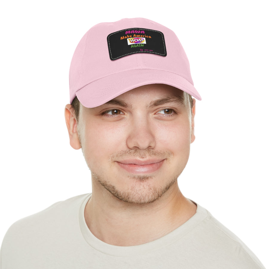 Dad Hat with Leather Patch