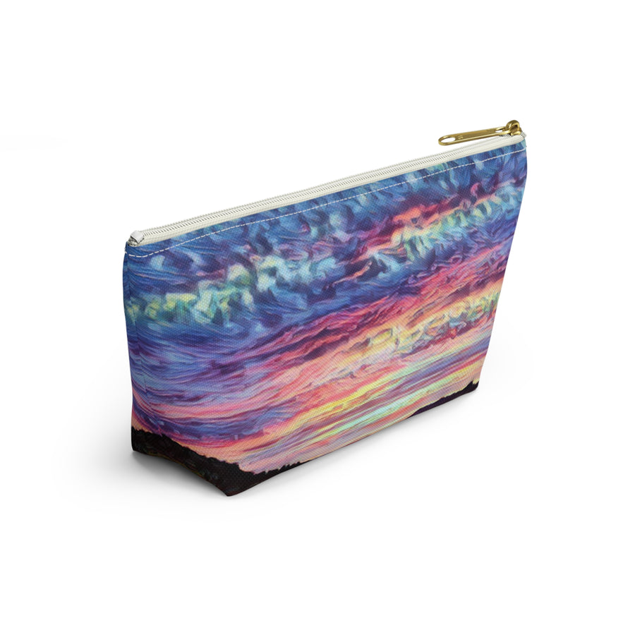 Accessory Pouch w T-bottom / Cloudy Clouds