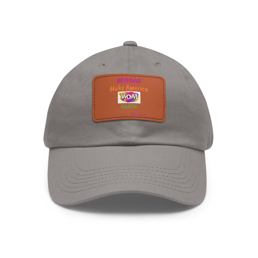 Dad Hat with Leather Patch