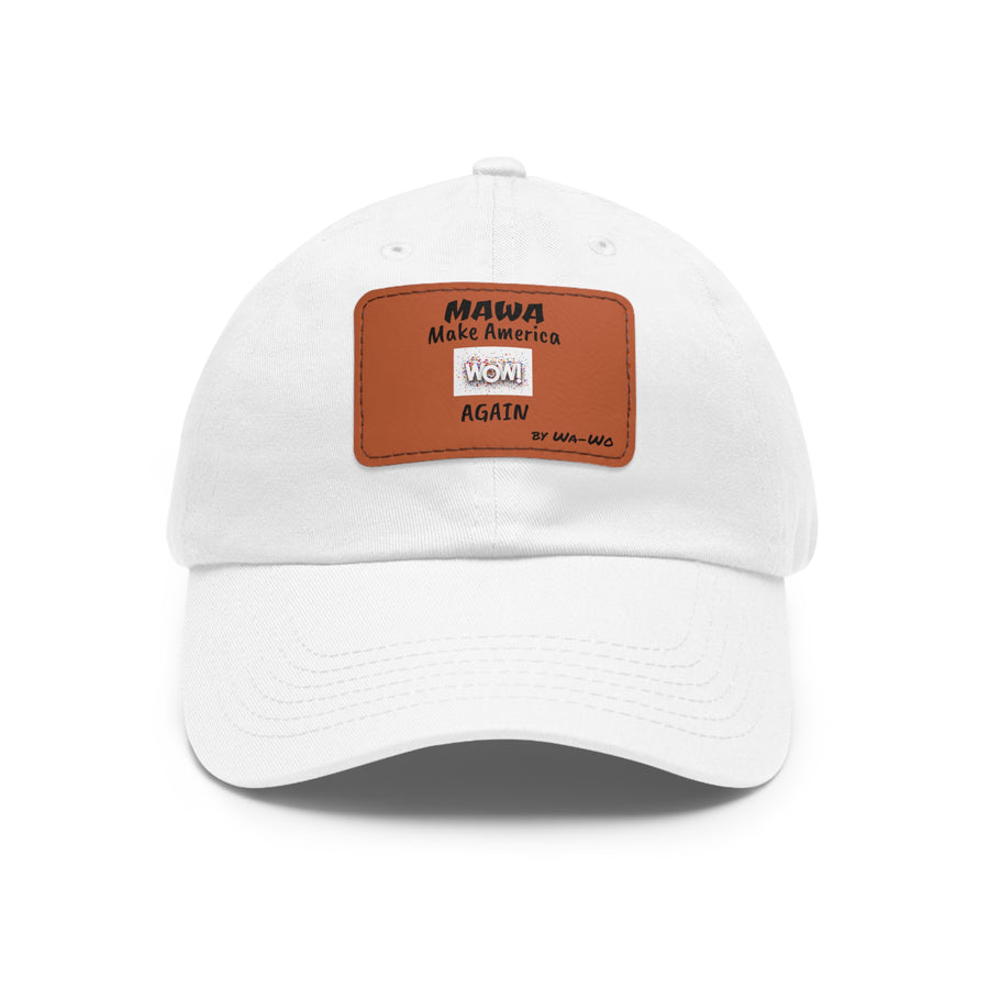 Dad Hat with Leather Patch