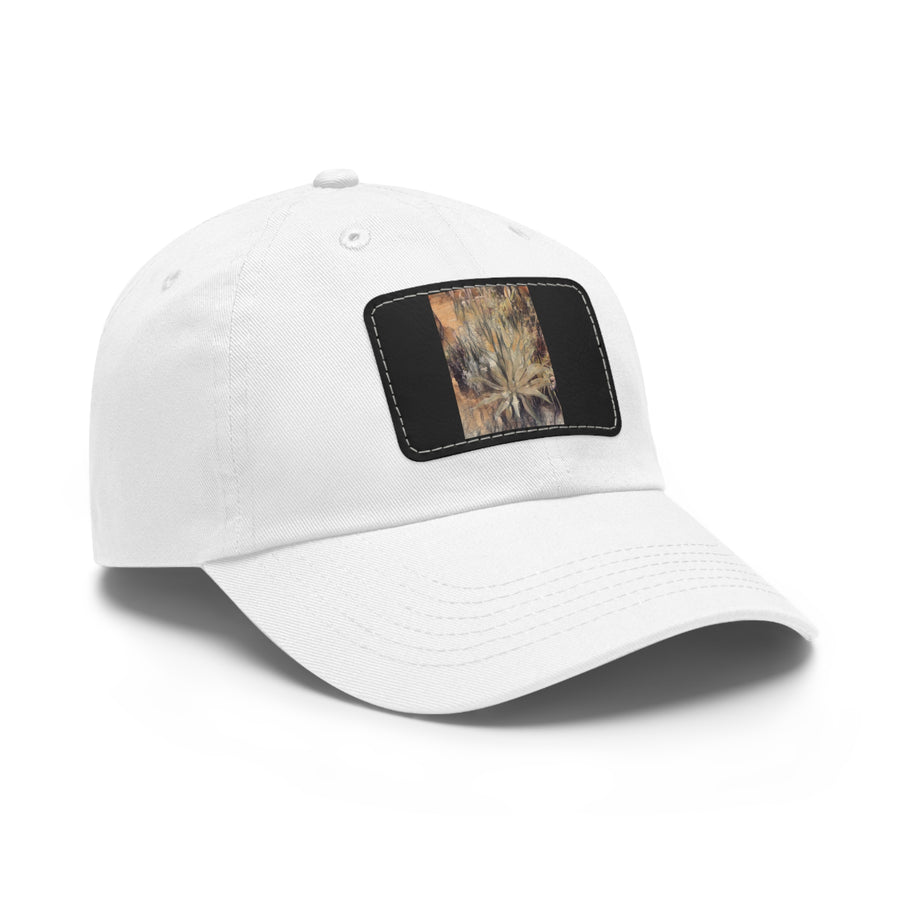 Dad Hat with Leather Patch (Rectangle)