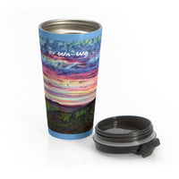 Stainless Steel Travel Mug / Cloudy Clouds