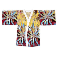 Long Sleeve Kimono Robe (AOP) /Thirsty Succulent