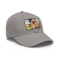 Dad Hat with Leather Patch (Rectangle)