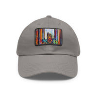 Dad Hat with Leather Patch (Rectangle)