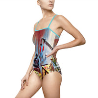 Women's One-piece Swimsuit (AOP) / Sacred Space
