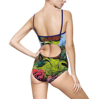 Women's One-piece Swimsuit (AOP) / Tropical & Wild