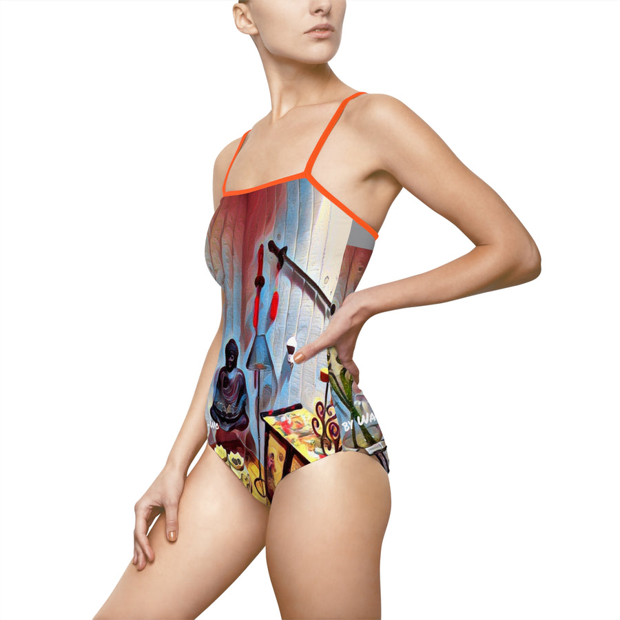 Women's One-piece Swimsuit (AOP) / Sacred Space