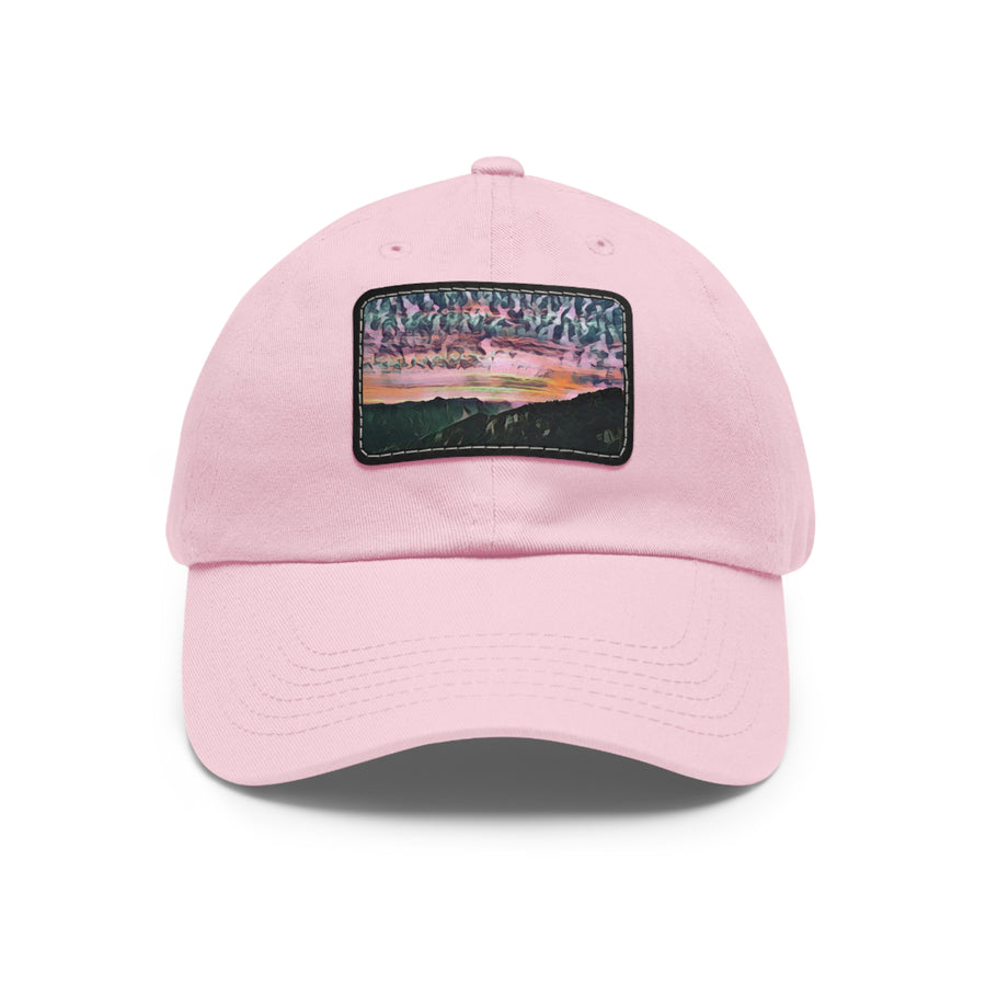 Dad Hat with Leather Patch (Rectangle)