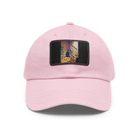 Dad Hat with Leather Patch (Rectangle)