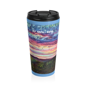 Stainless Steel Travel Mug / Cloudy Clouds