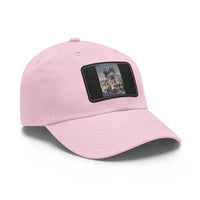 Dad Hat with Leather Patch (Rectangle)