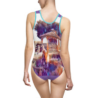 Women's Classic One-Piece Swimsuit (AOP) / Flying Gazebo