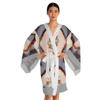 Long Sleeve Kimono Robe (AOP) / Sunset by the Sea