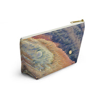 Accessory Pouch w T-bottom /Sunset by the Sea