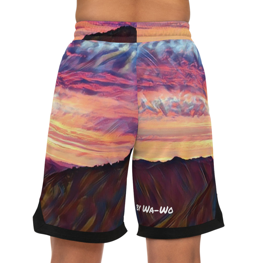 Basketball Rib Shorts (AOP)