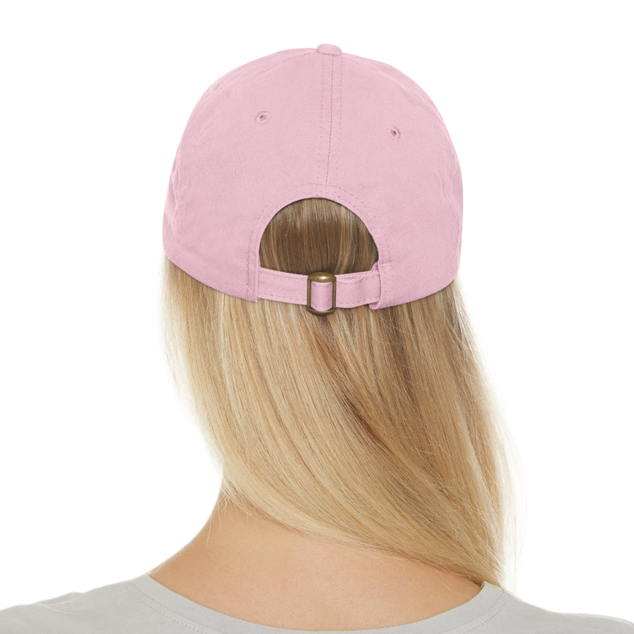 Dad Hat with Leather Patch (Rectangle)