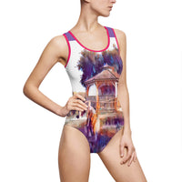 Women's Classic One-Piece Swimsuit (AOP) / Flying Gazebo