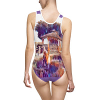 Women's Classic One-Piece Swimsuit (AOP) / Flying Gazebo