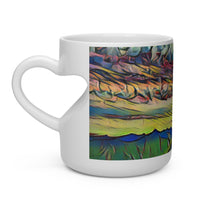 CLOUDY CLOUDS Heart Shape Mug