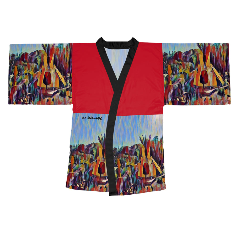 Long Sleeve Kimono Robe (AOP) / Great Spirit Abode