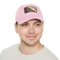 Dad Hat with Leather Patch (Rectangle)