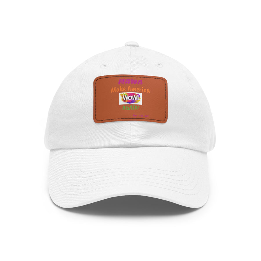 Dad Hat with Leather Patch